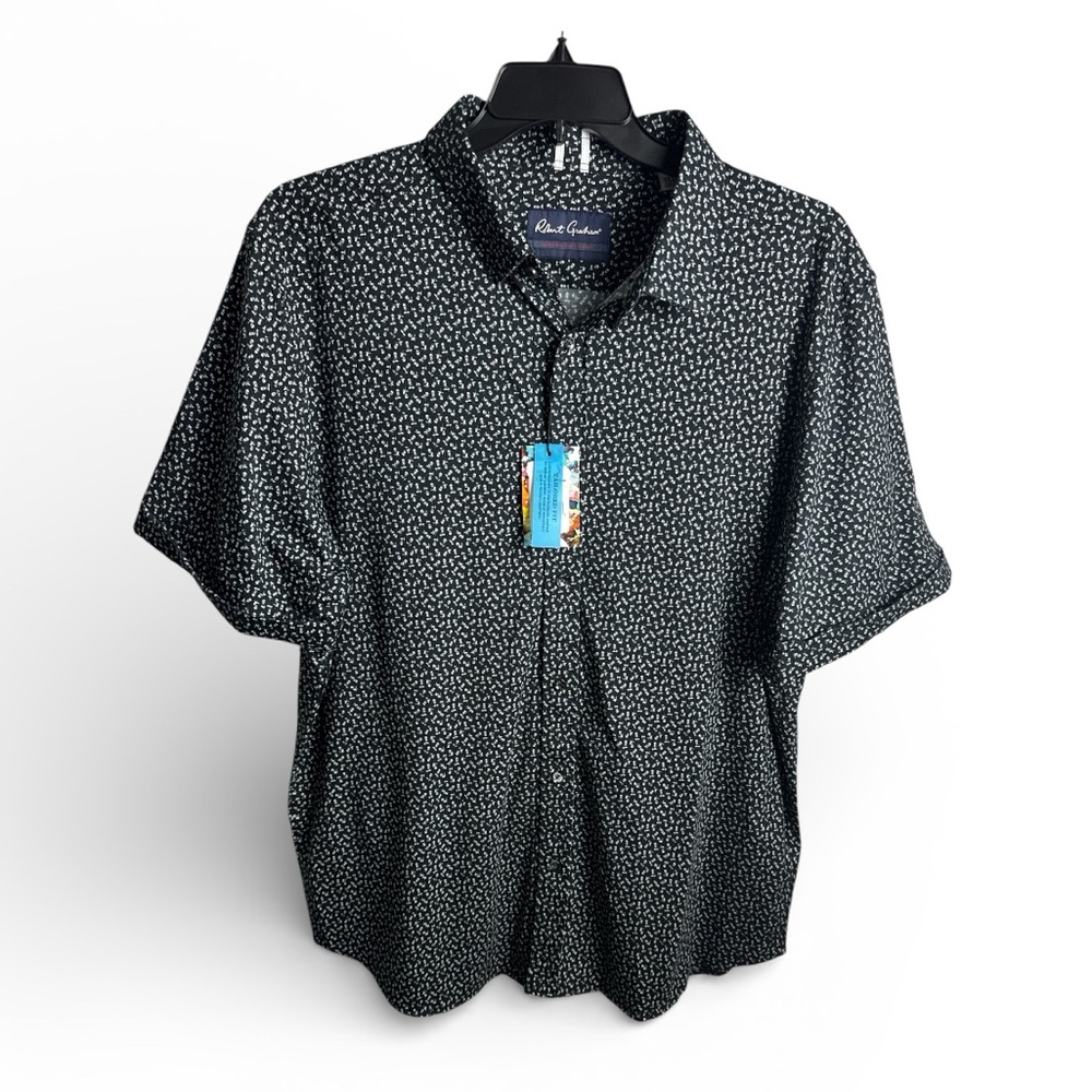 NEW W tags Robert Graham Crossbones Tailored Fit 3XL Big Man's Skull Button Down